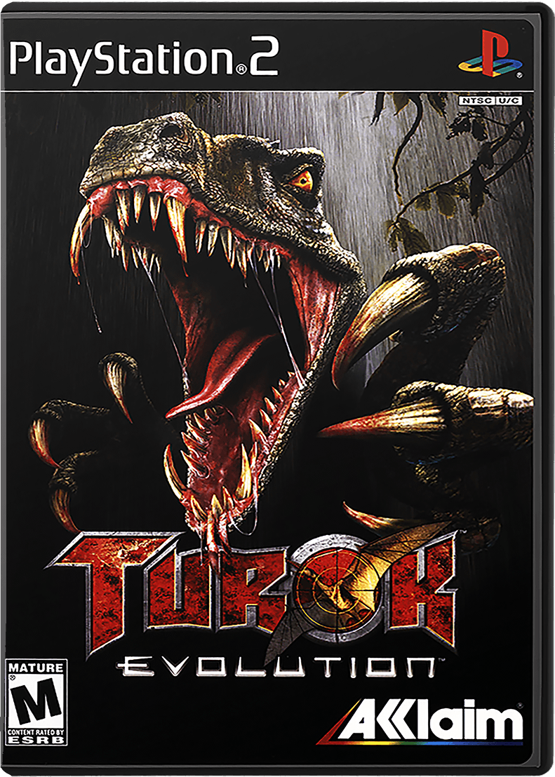 Turok Evolution box art for Playstation 2
